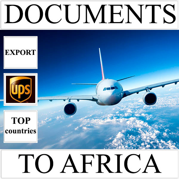 Delivery of documents up to 0,5 kg to Africa from Ukraine (top countries) by UPS