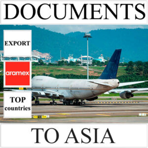 Delivery of documents up to 0.5 kg to Asia from Ukraine (top countries) by Aramex