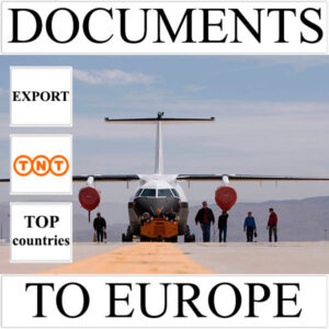 Delivery of documents up to 0.5 kg to Europe from Ukraine (top countries) by TNT